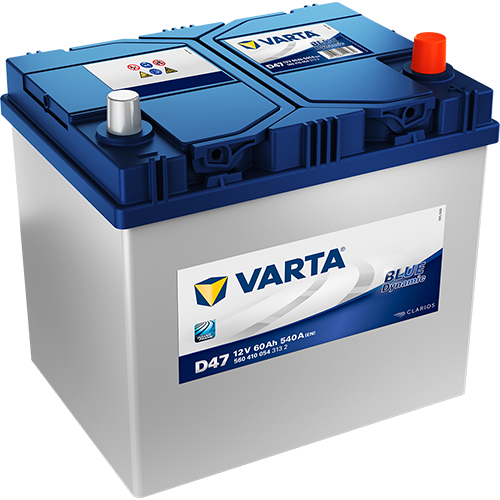 Аккумулятор Varta Blue Dynamic D47 60Ah 540A 232x175x225 "- +"