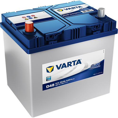 Аккумулятор Varta Blue Dynamic D48 60Ah 540A 232x175x225 "+ -"