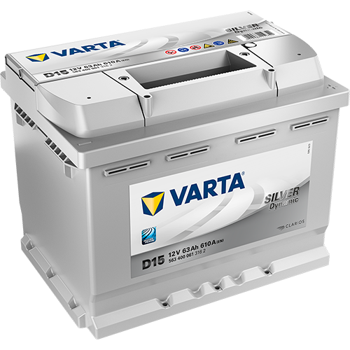 Аккумулятор Varta Silver Dynamic D15 63Ah 610A 242x175x190 "- +"