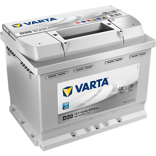 Аккумулятор Varta Silver Dynamic D39 63Ah 610A 242x175x190 "+ -"