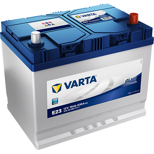 Аккумулятор Varta Blue Dynamic E23 70Ah 630A 261x175x225 "- +"