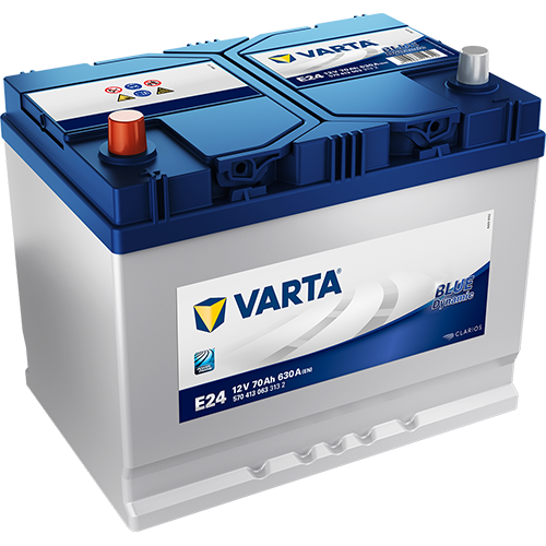Аккумулятор Varta Blue Dynamic E24 70Ah 630A 261x175x225 "+ -"
