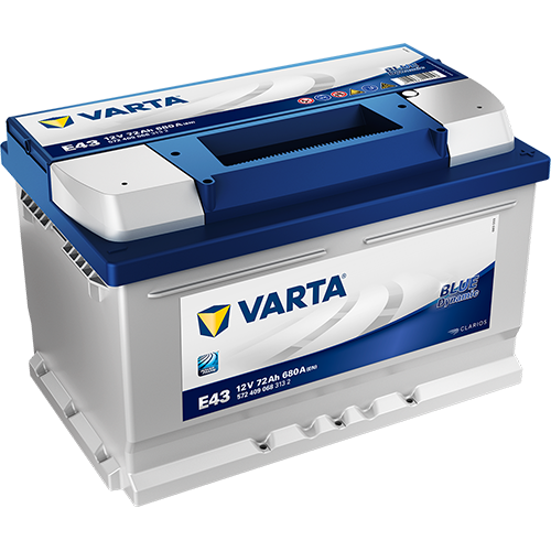 Аккумулятор Varta Blue Dynamic E43 72Ah 680A 278x175x175 "- +"