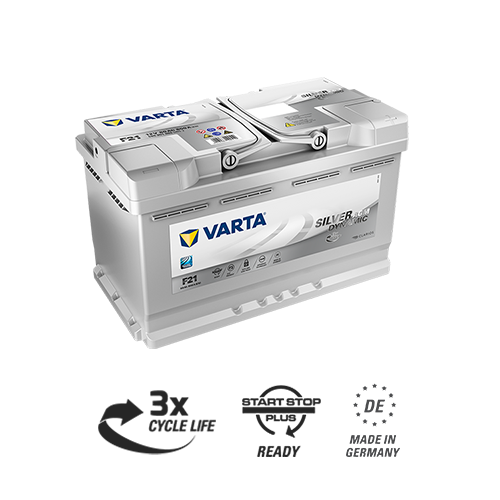 Аккумулятор Varta Silver Dynamic AGM F21 80Ah 800A 315x175x190 "- +"