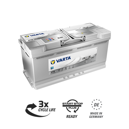 Аккумулятор Varta Silver Dynamic AGM H15 105Ah 950A 393x175x190 "- +"