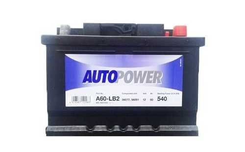 Аккумулятор Autopower A60-LB2 60Ah 540A 242x175x175 "- +"