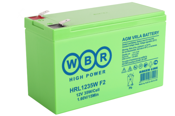 Аккумулятор WBR HRL1235W 9Ah 2,55A 151x65x102