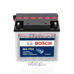 Bosch 0092M4F520 АКБ 25А/ч 220А 12в обратная полярн. 0 092 M4F 520