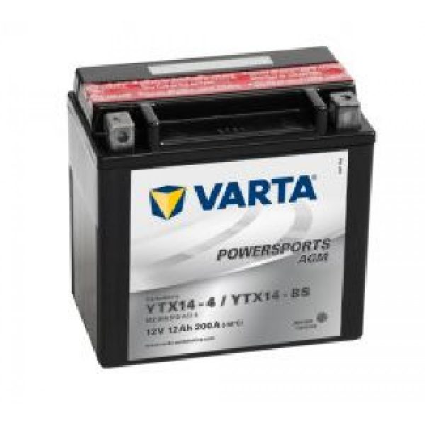 Мото аккумулятор VARTA AGM 512014010 12 Ач (A/h) - YTX14-BS